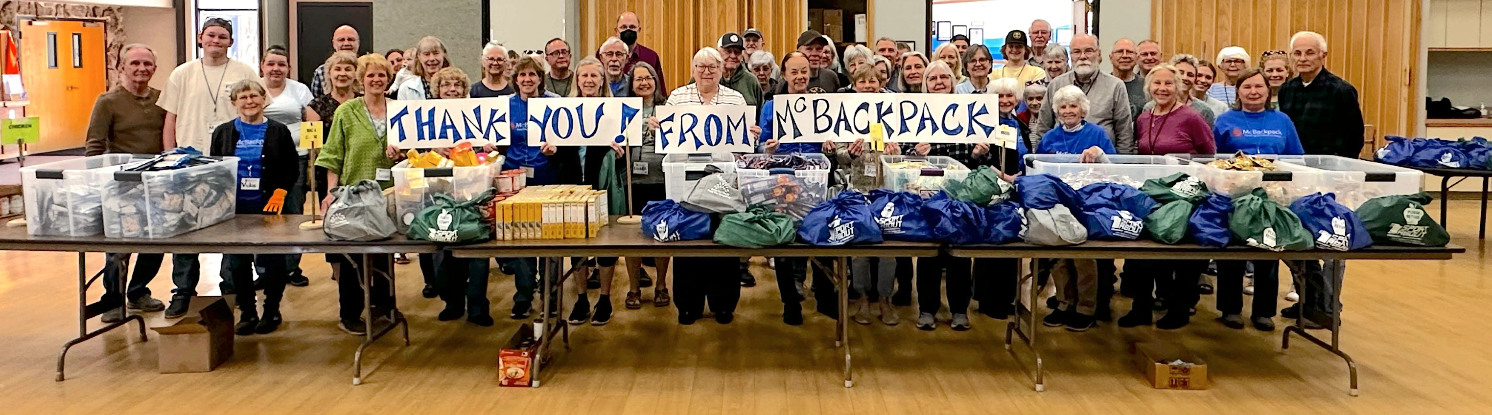 McBackpack Volunteer Thank You